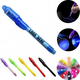 Custom Imprinted UV Invisible Fluorescent Marker with LED Light