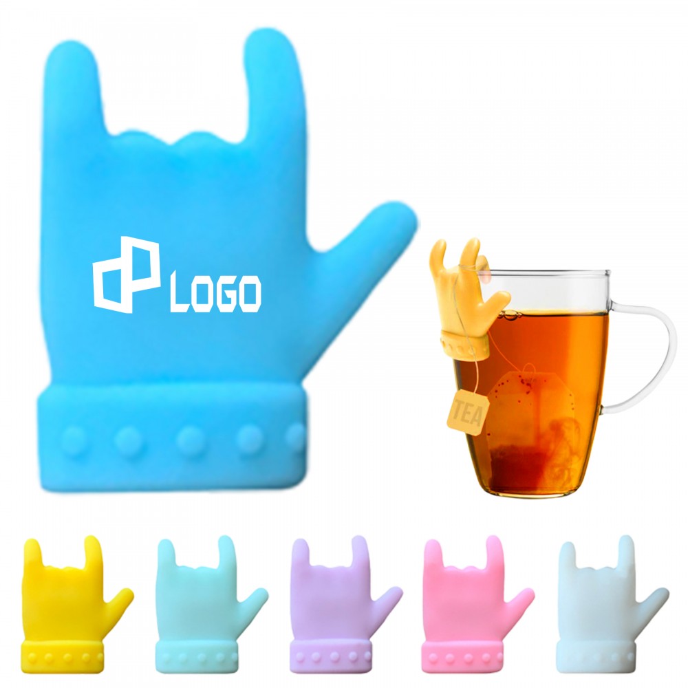 Logo Branded Finger Shape Wine Glass Marker