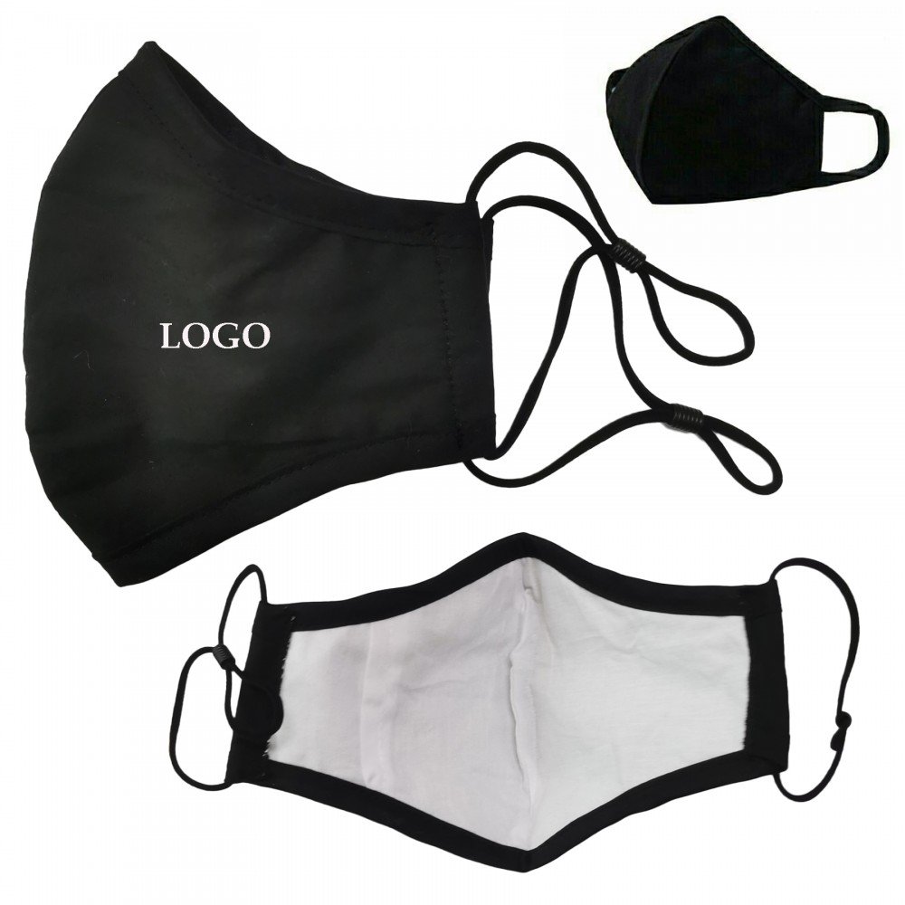 Logo Branded 3layers Mask With Replaceable 2.5pm Filter Pouch