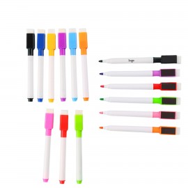 Magnetic Dry Wipe Markers Pens With Eraser Cap Custom Imprinted