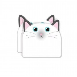 Logo Branded Custom 30 Sheets Adhesive Cute Cat Sticky Notes Writing Pads