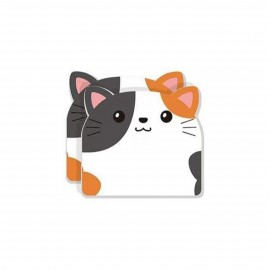 Custom Printed Custom 30 Sheets Adhesive Cute Cat Notepad Bookmarks