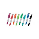 Logo Branded Sharpie Mini Capped Marker w/ Cap Ring With 8 Ink/Cap Colors Available