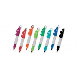 Custom Imprinted Sharpie Mini Capped Marker w/ Cap Ring With 8 Ink/Cap Colors Available  Custom Imprinted Sharpie Mini Capped Marker w/ Cap Ring With 8 Ink/Cap Colors Available