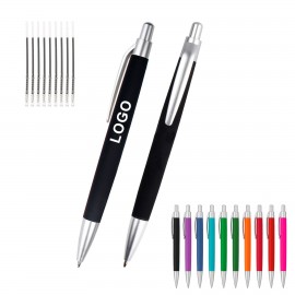 Logo Branded Soft Touch Ballpoint Pens