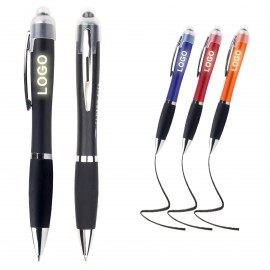 Custom Imprinted Light Up Logo Gourd Shape Touch Pen