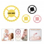 Custom Printed Food Grade Silicone Baby Teeth Grinding Toy
