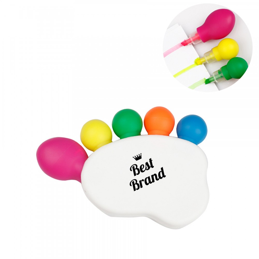 Cute Feet - style Color Markers Logo Branded