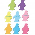 50 Sheets 2.36 x 3.15 inch Adhesive Penguin Shape Sticky Notes Notepaper Logo Branded