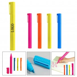 Multi-Color Fluorescent Marker Pen Custom Imprinted