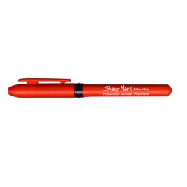 Fine Point Permanent Pocket Marker w/Rubber Grip Custom Printed