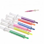 Custom Printed Colorful Graduated Syringe Shaped Highlighter