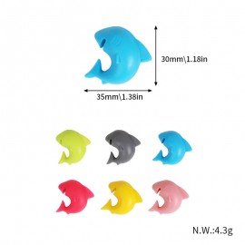 Custom Printed Silicone Shark Glass Identifier