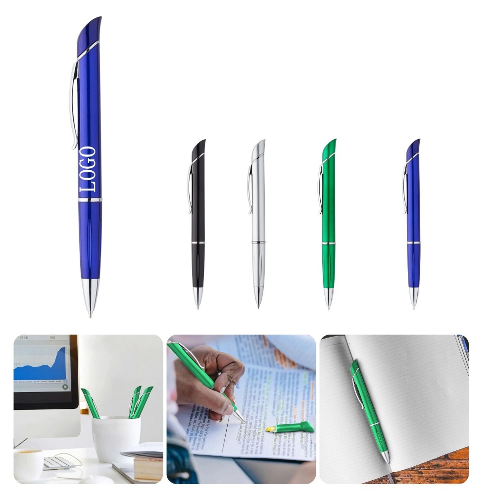 Custom Printed Twist Highlighter Combo Pen Tool