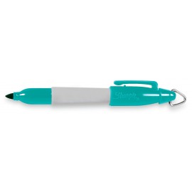 Sharpie Mini Aqua Blue Fine Point Permanent Marker with Logo  Sharpie Mini Aqua Blue Fine Point Permanent Marker with Logo