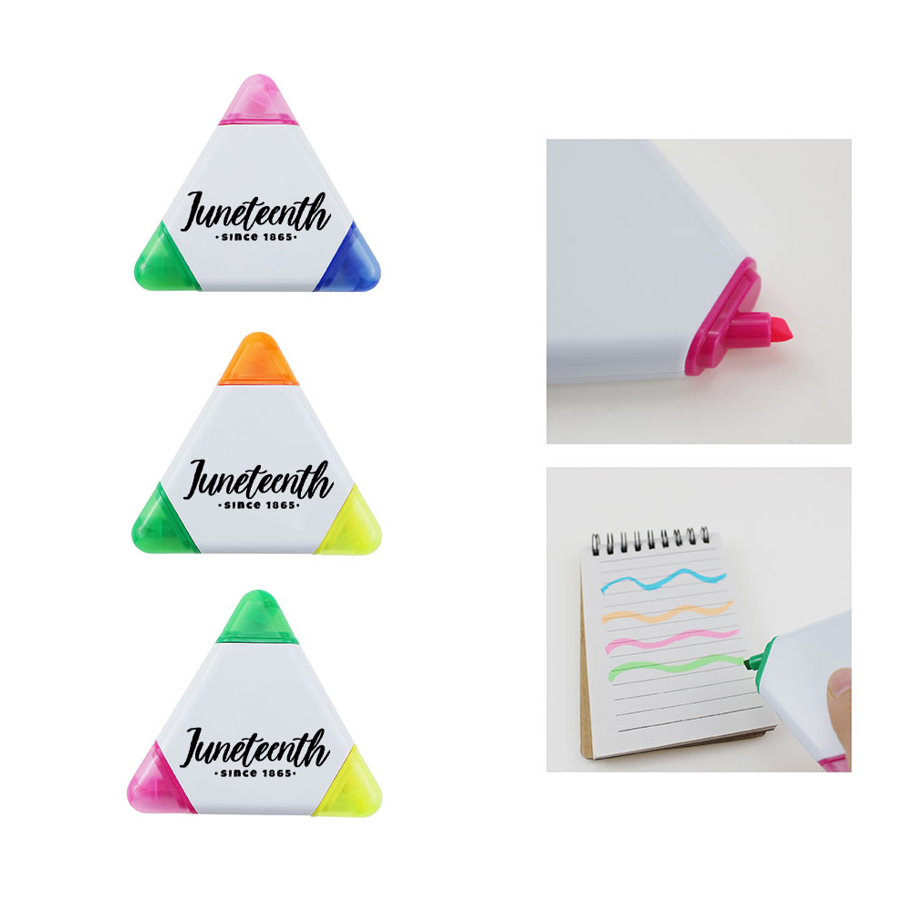 Custom Printed 3-in-1 Triangle Highlighter Mark Maker