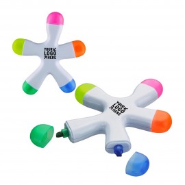 Custom Imprinted Five Colored Splash Highlighter Pen