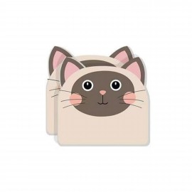 Custom 30 Sheets Paper Cute Cat Sticky Notes Custom Imprinted
