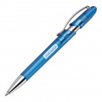 Custom Printed Rio Pen with Metal Trim - Blue