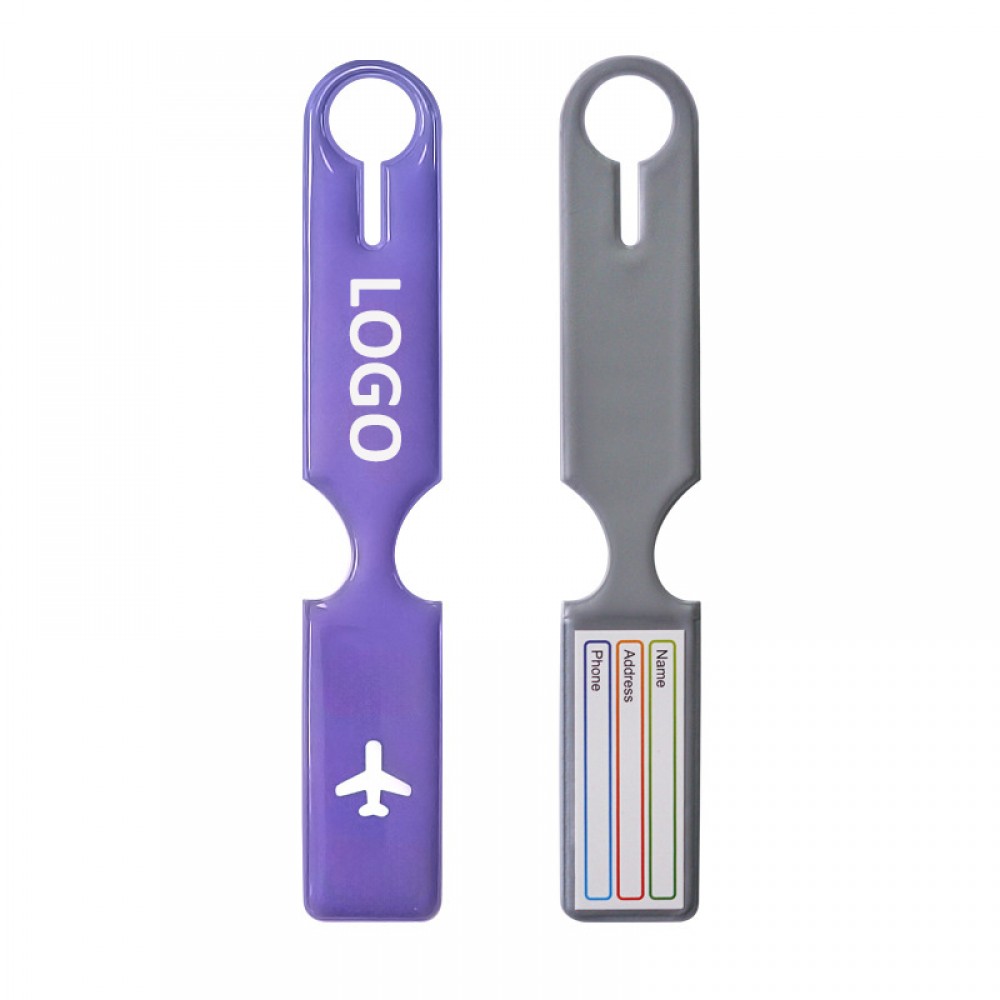 Customizable PVC Luggage Tag Logo Branded