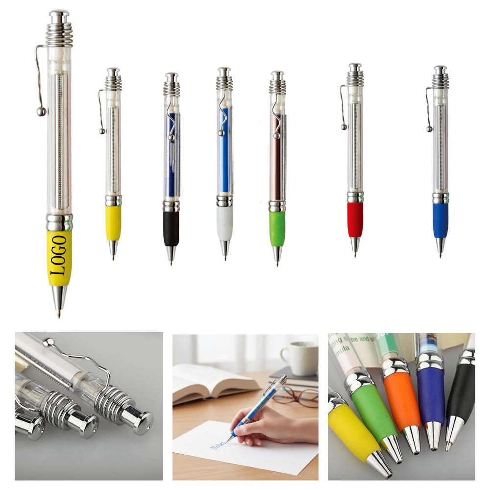 Custom Imprinted Star Metal Pull Out Ballpoint Pen