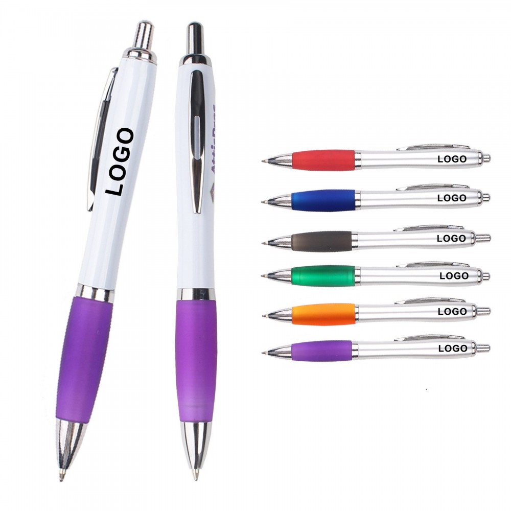 Soft Touch Ballpoint Pens Custom Printed