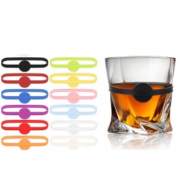Logo Branded Glass Cup Strip Tag Marker