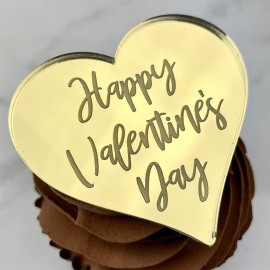 Heart Shape Acrylic Insert For Cookies Cake Decoration Cake Topper Custom Printed  Heart Shape Acrylic Insert For Cookies Cake Decoration Cake Topper Custom Printed