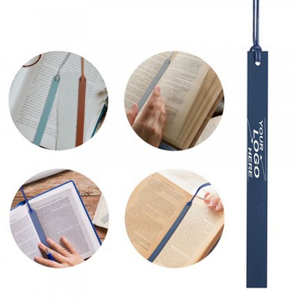 Pu Leather Bookmark Custom Printed Pu Leather Bookmark Custom Printed