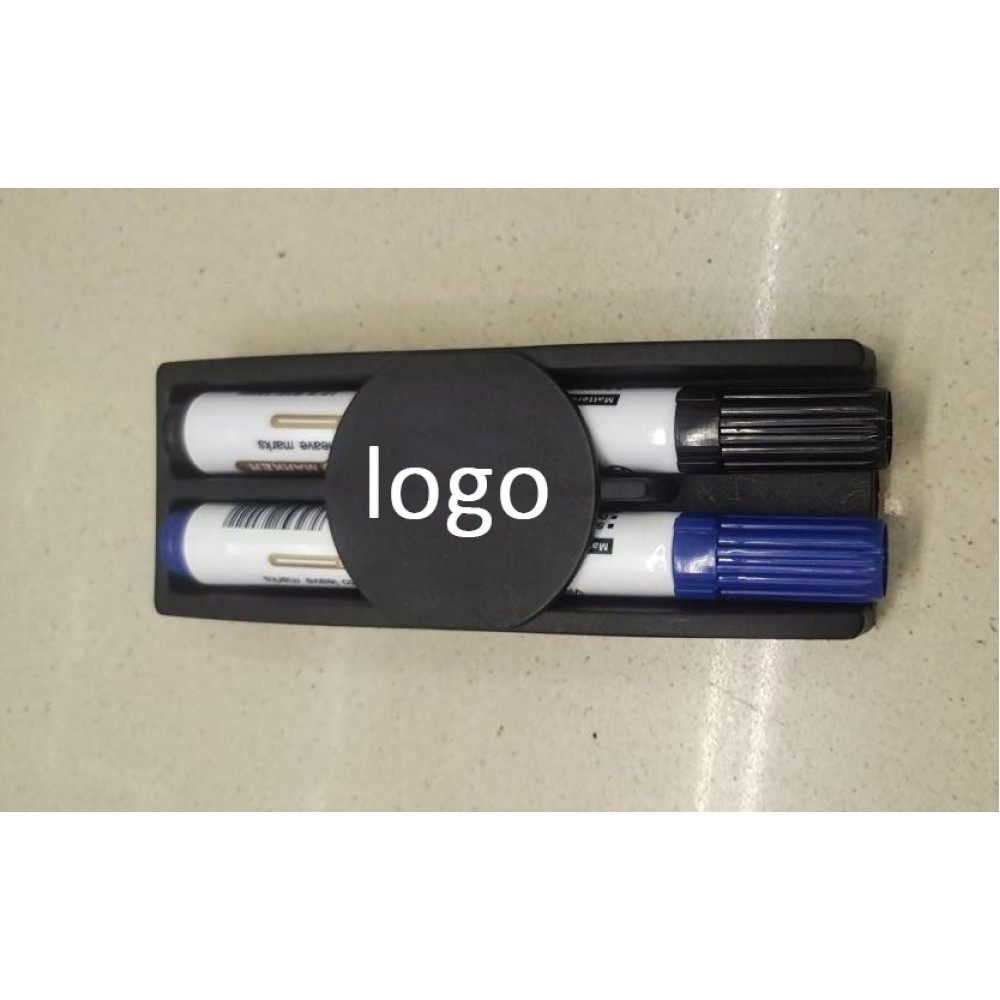 Magnetic Dry Erase w/2 Markers (Black & Blue) Custom Printed