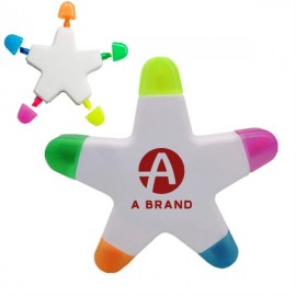 Highlight Pens Markers Star Shape Custom Printed
