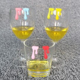 Water Drop Shape Wine Glass Marker Custom Imprinted