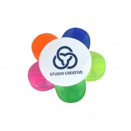 Five Color Petal Highlighter Custom Printed
