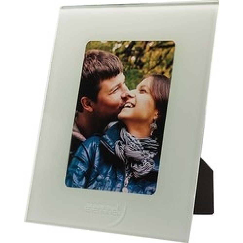Custom Printed Glass Picture Frame w/Marker