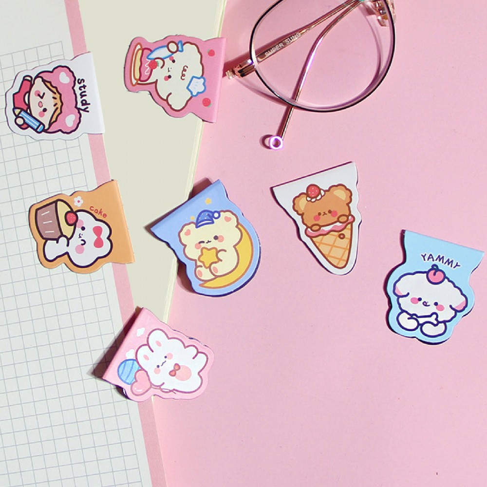 Custom Printed Custom Magnetic Bookmark Book Marker Clip for Teachers, Students, Book Lovers