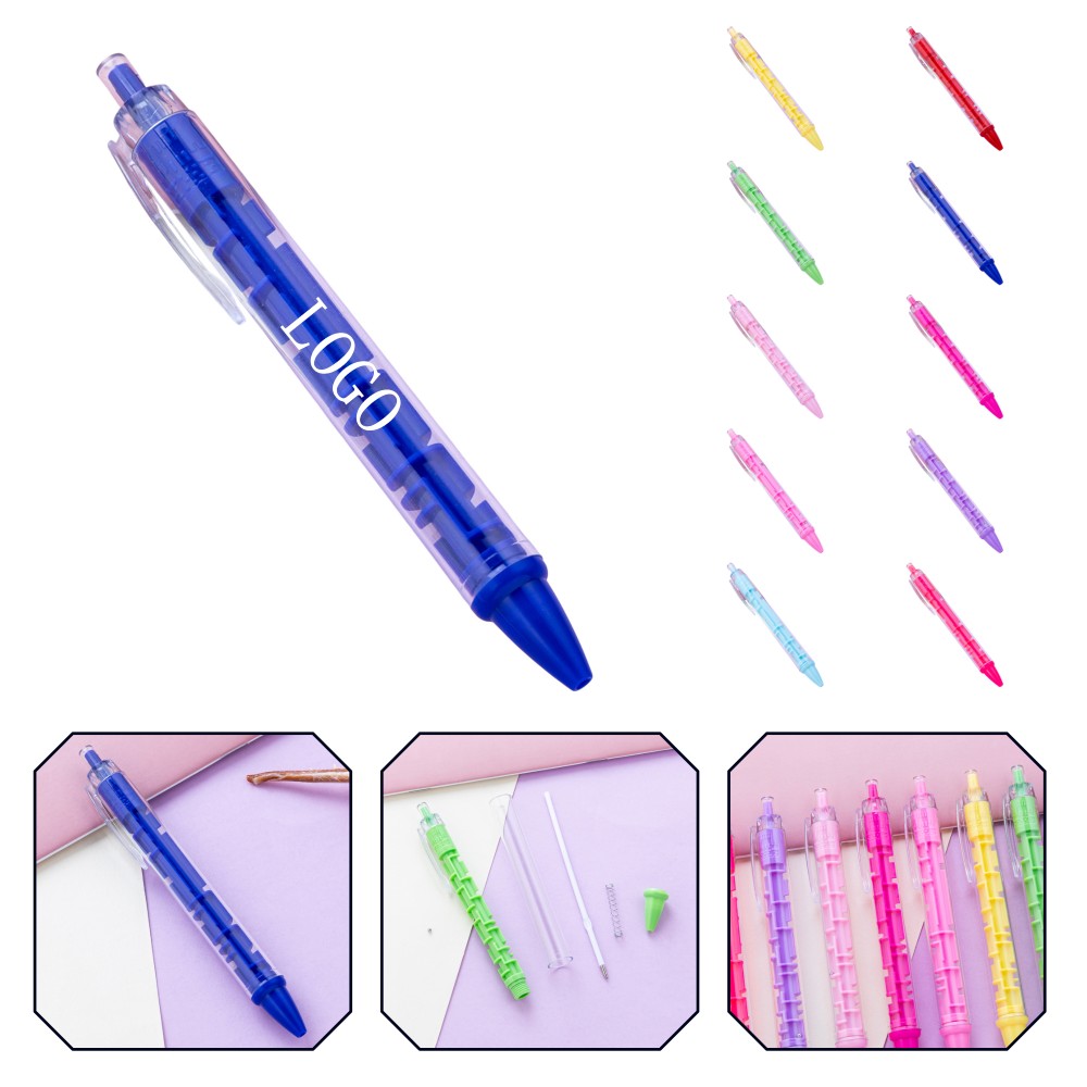 Custom Imprinted Multifunctional Push-Button Maze Ballpoint Pen