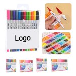 Custom Printed Dual Tip Watercolor Brush Pens Washable Kids Art Supplies