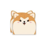 30 Sheets Custom Paper Cute Dog Sticky Notes Writing Pads Custom Printed