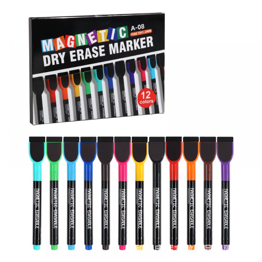 Custom Imprinted Magnetic Whiteboard Marker with Built-In Eraser Custom Imprinted Magnetic Whiteboard Marker with Built-In Eraser
