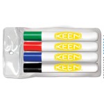 Liqui-Mark Chisel Tip Dry Erase Marker (4-Pack) Custom Printed