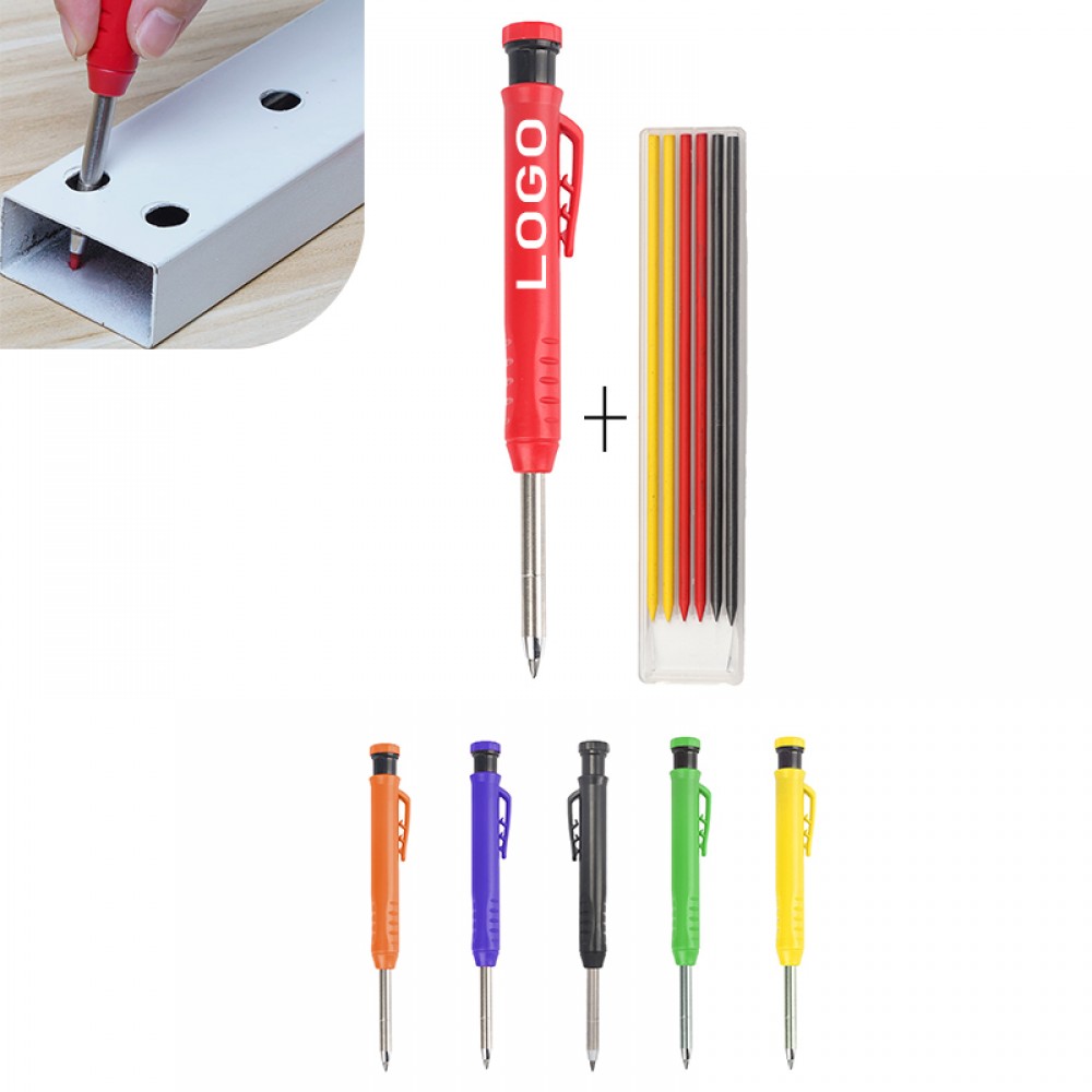 Long Nosed Deep Hole Mechanical Carpenter Pencil Marker Custom Imprinted Long Nosed Deep Hole Mechanical Carpenter Pencil Marker Custom Imprinted