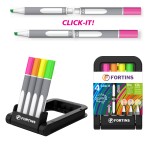 Schneider - Link-It Highlighter 4 Pen Set Custom Imprinted