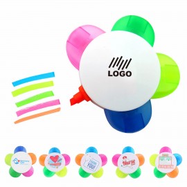 Flower Shape Watercolor Highlighter Pens with Logo