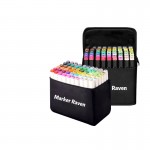 60 Colors Dual Tip Art Markers Custom Imprinted