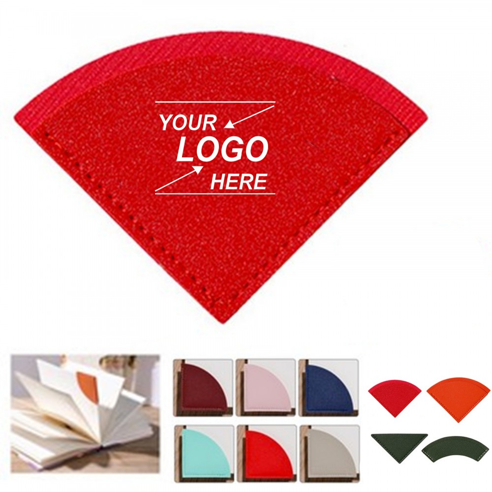 Logo Branded PU Corner Page Book Mark Logo Branded PU Corner Page Book Mark