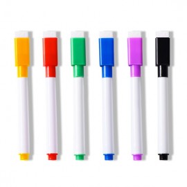 Logo Branded Erasable Whiteboard Markers w/Eraser Caps