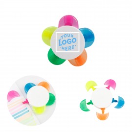 Custom Printed Flower Shaped Highlighter