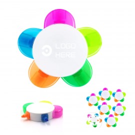 Flower Shape Watercolor Highlighter Pens Logo Branded