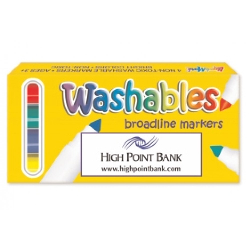 Liqui-Mark Washables Broadline Markers (4-Pack) Logo Branded Liqui-Mark Washables Broadline Markers (4-Pack) Logo Branded