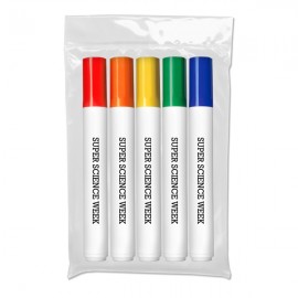 Custom Printed Liqui-Mark Washable Markers 5 Pack - USA Union Made